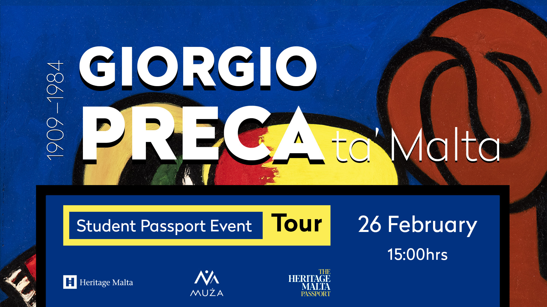 Giorgio Preca Tour & Art Activity Student Passport Event